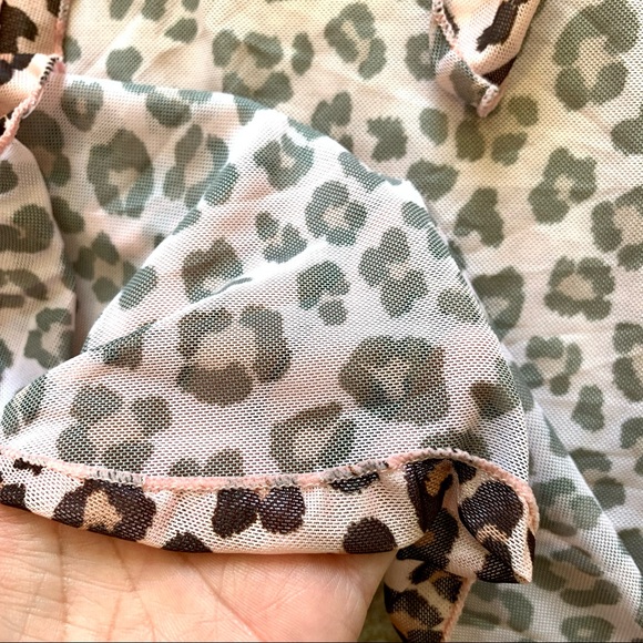 SHEIN Pink Leopard Print Bikini Sarong Set—SZ. Sm - Picture 10 of 13